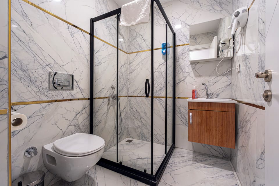 Comfort Room, City View | Bathroom | Shower, hair dryer, towels, toilet paper