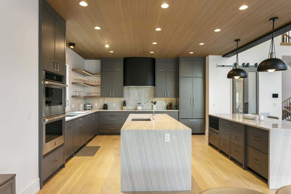 Indoors, Kitchen, Kitchen Island, Floor, Flooring