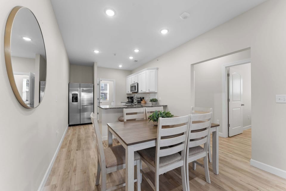 Step right in to the open concept dining area!