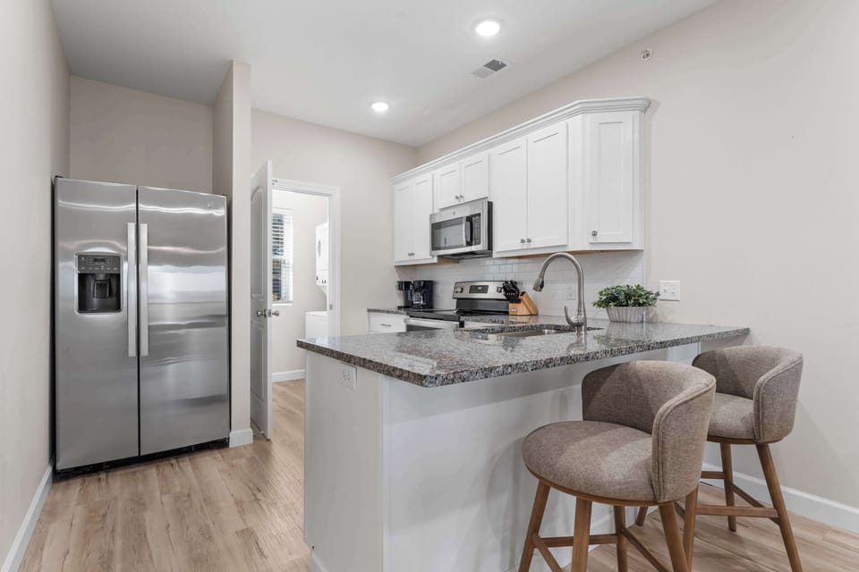 Sit at the kitchen counter and chat with the chef!