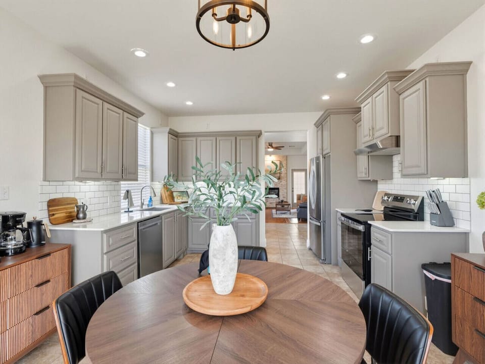 Fully equipped kitchen ready for group meals and longer stays