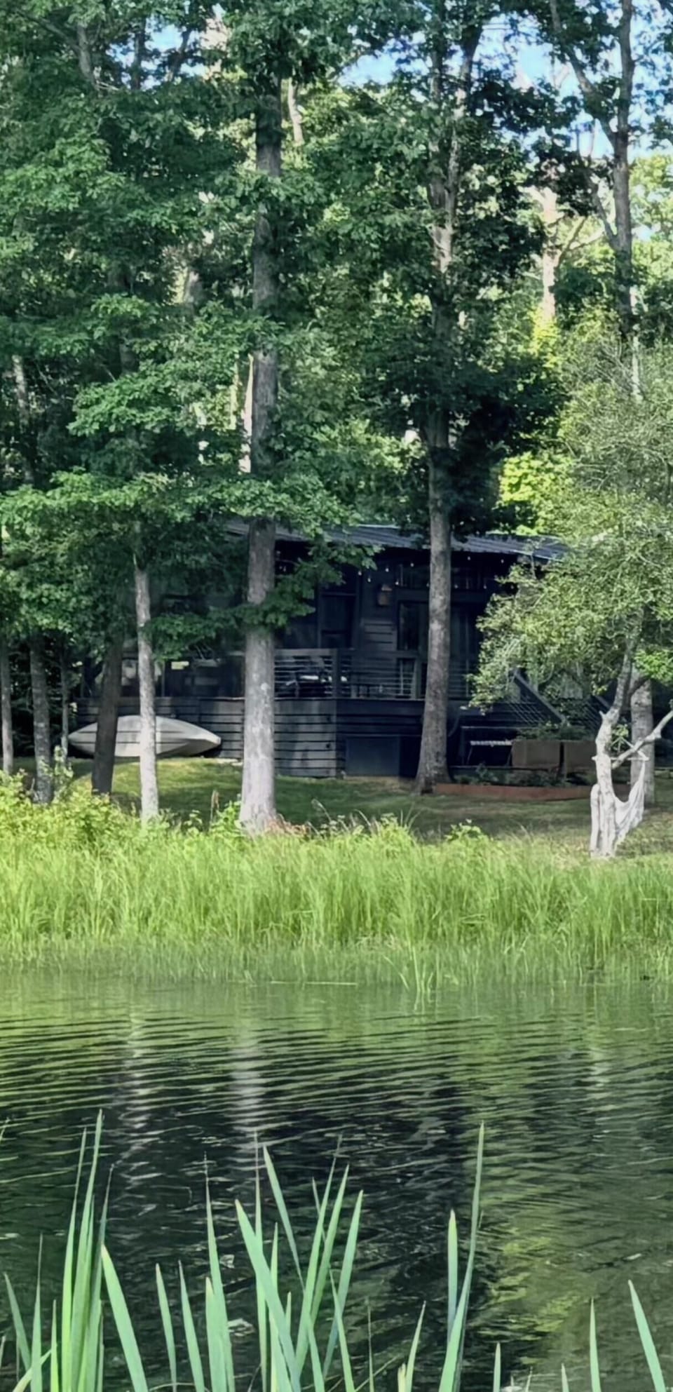View from just across the reservoir inlet near the cabin