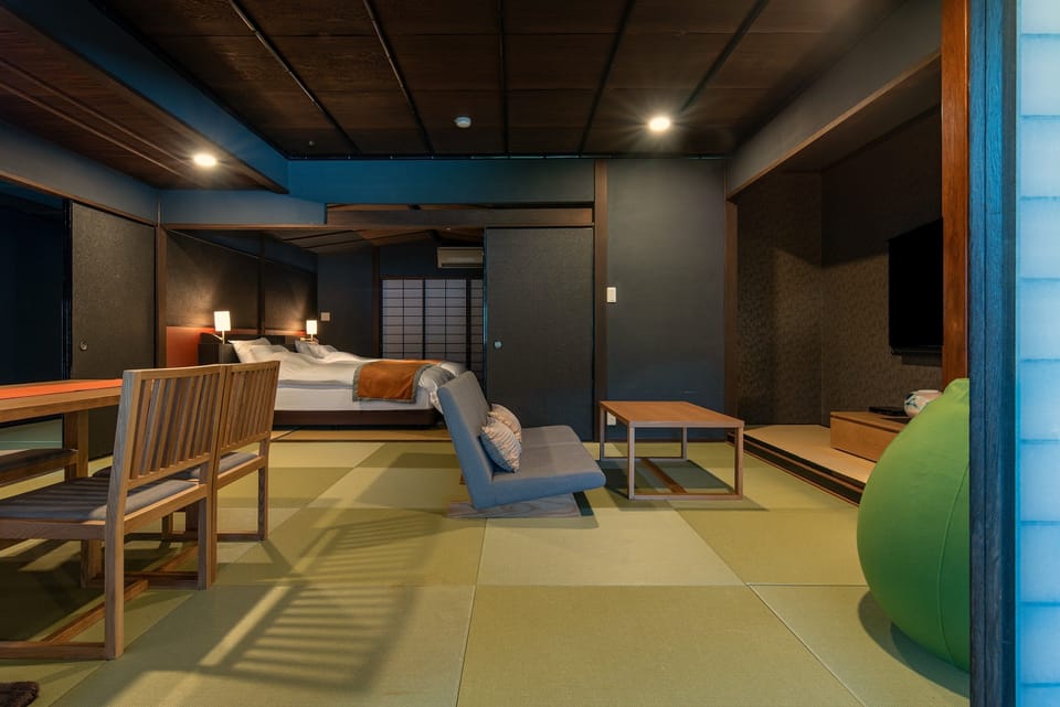 Two-beds Suite with Private Open-air Bath (Japanese Stone Bath) | Down comforters, memory foam beds, free minibar, in-room safe