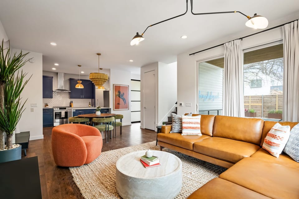 Bond with family and friends in the cozy living room.