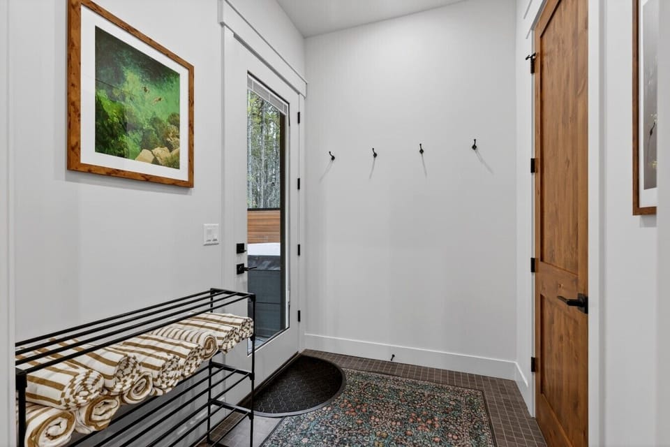 Door to Back Patio & Half Bath