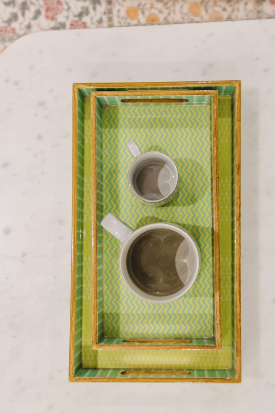 Stylish kitchen accessories and thoughtful presentation add to the apartment’s refined, boutique-style finish