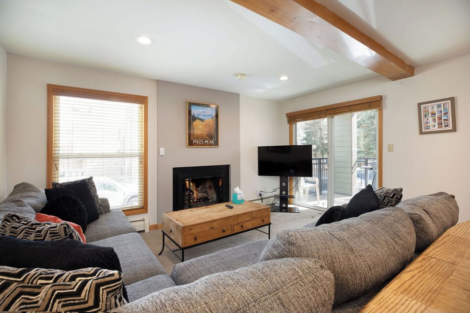 Spacious living room with ample seating