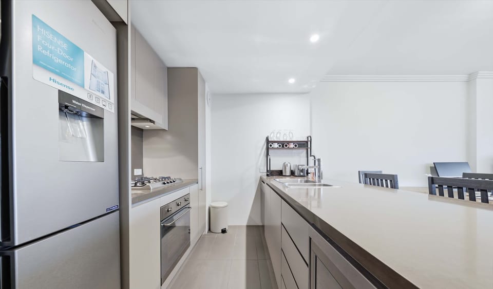 Fully equipped kitchen with ample storage