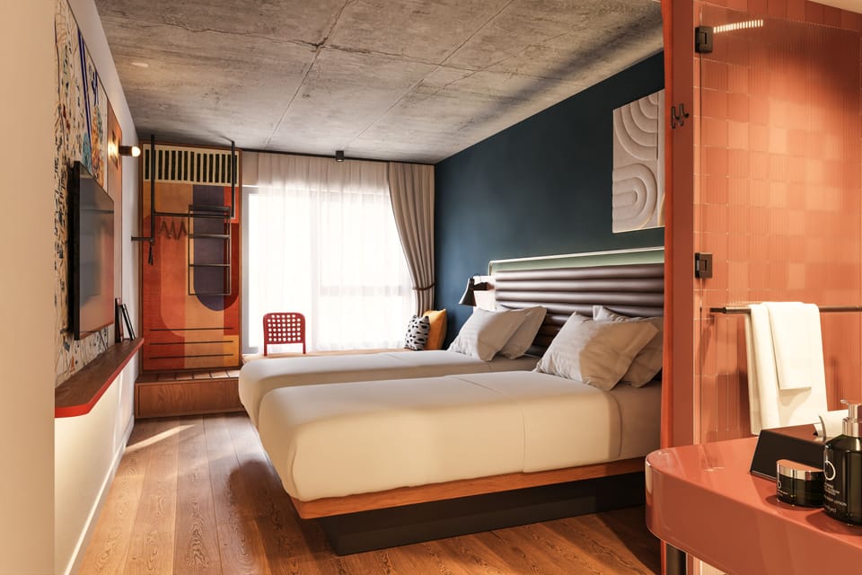 Smart Garden Twin Room | Premium bedding, in-room safe, cribs/infant beds, free WiFi