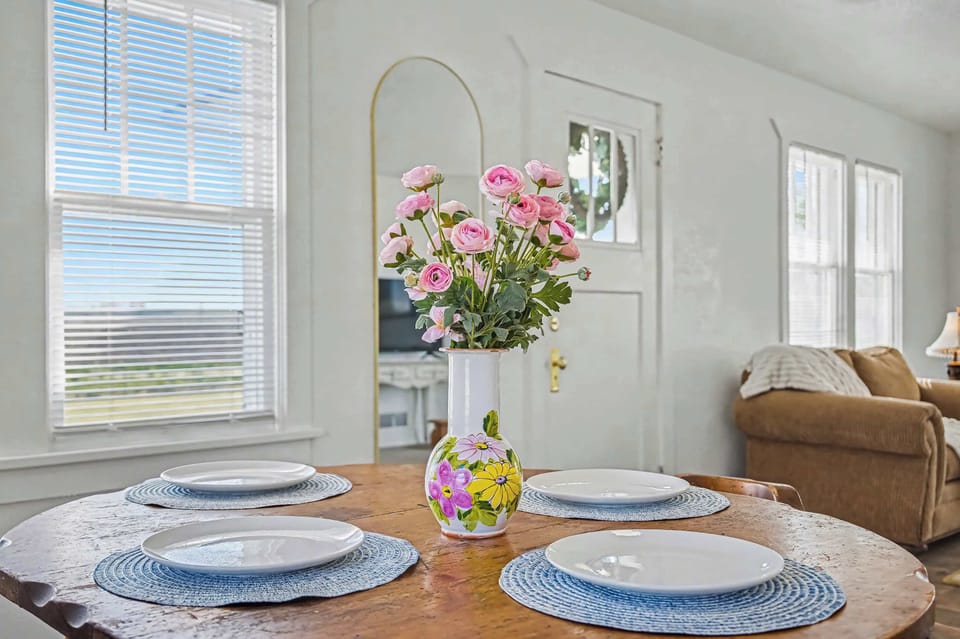 Bright Dining Area with Natural Light and Table Setting