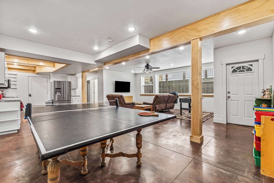 Lower-Level Kitchen and Serving Space for Extended Family Getaways