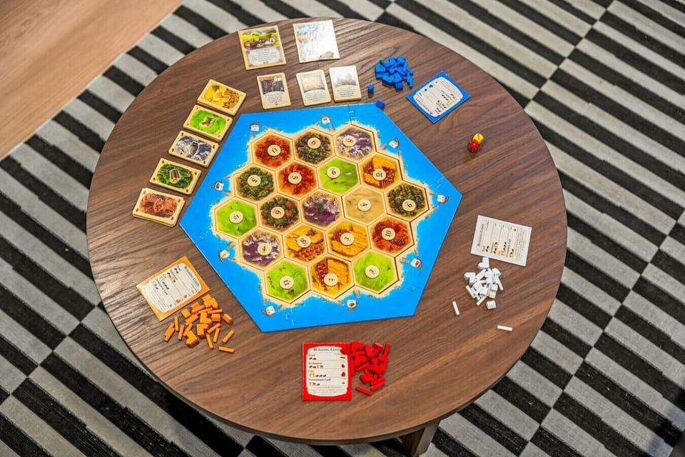 Game room with PacMan, foosball, darts, and more!
