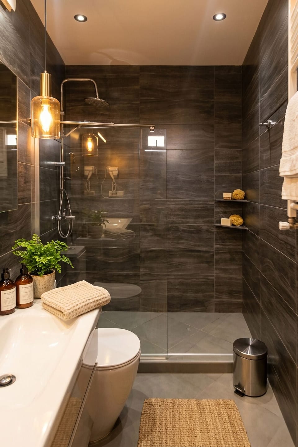 Family Triple Room, City View | Bathroom | Shower, hair dryer, slippers, towels