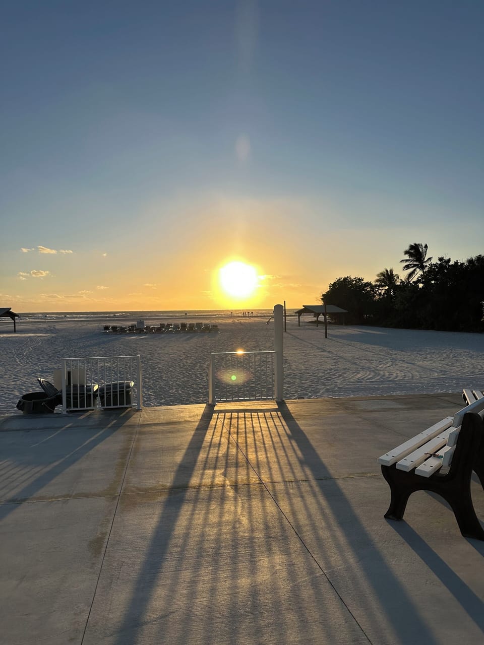 Entrance to our beautiful expansive private beach