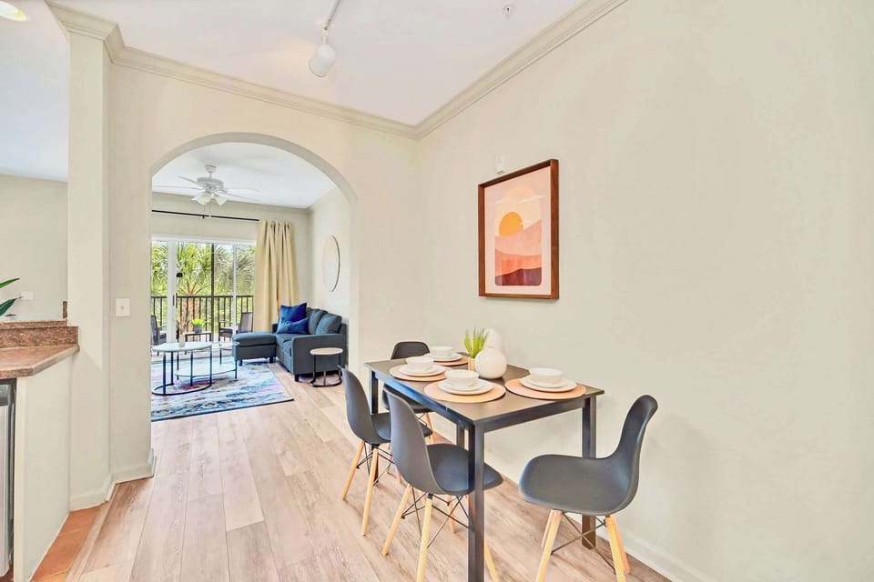 Open-layout dining area 
