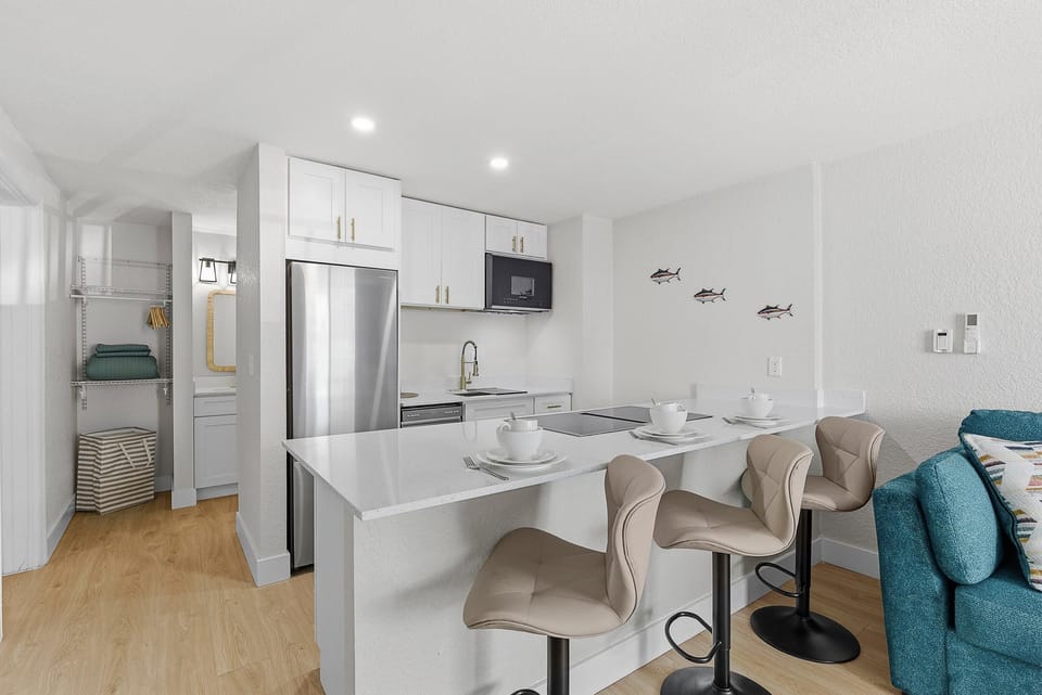 Condo, Multiple Beds (Ocean Breeze Resort 213) | Private kitchen