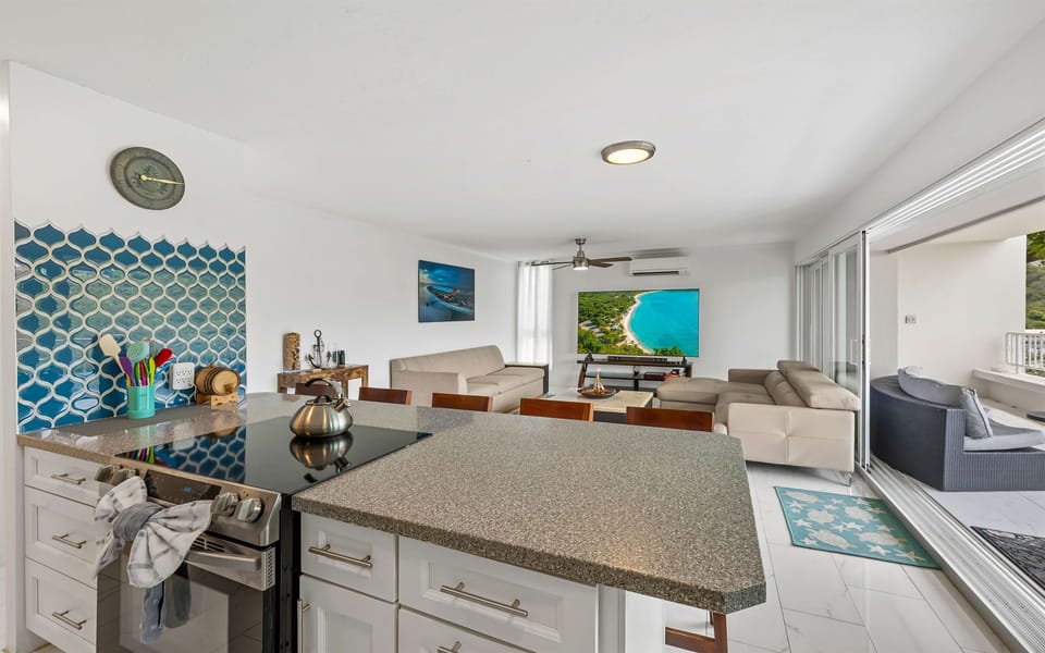 Open spacious layout in the living area