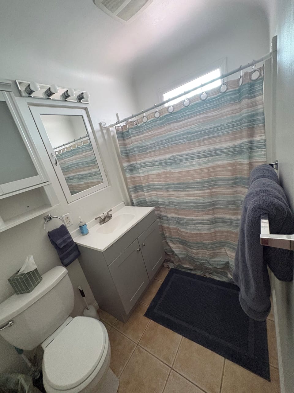 Bathroom with tub/ shower combo 
