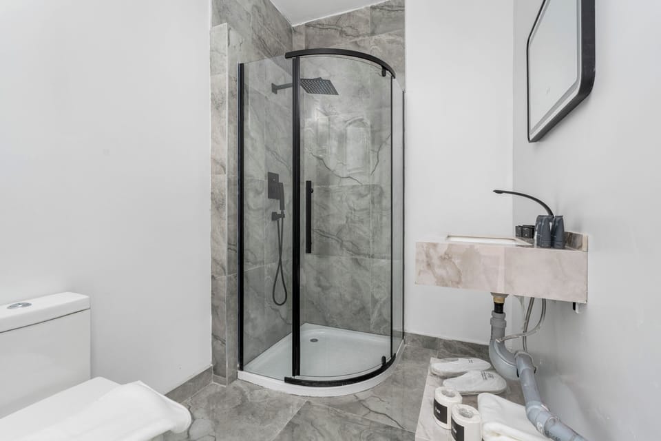 Deluxe Double Room | Bathroom | Shower, free toiletries, hair dryer, bathrobes