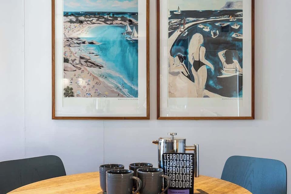 Perfect place to connect, enjoying artworks of Dalebrook tidal pool near Muizenberg.