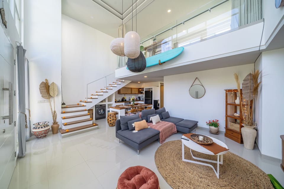 Villa | Living area | 250-inch LCD TV with satellite channels