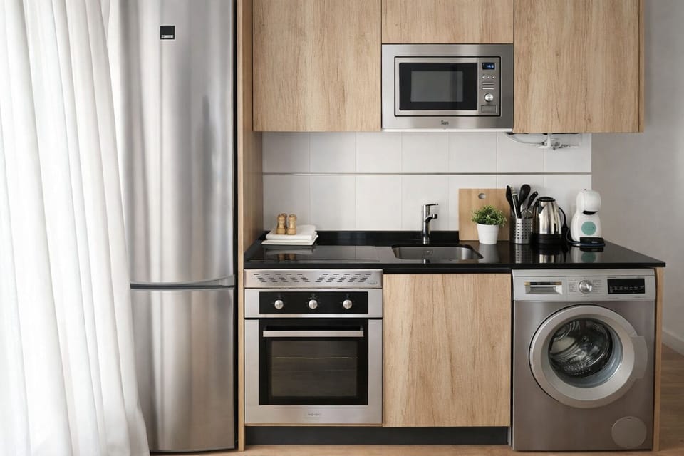 Panoramic Apartment | Private kitchen | Coffee/tea maker