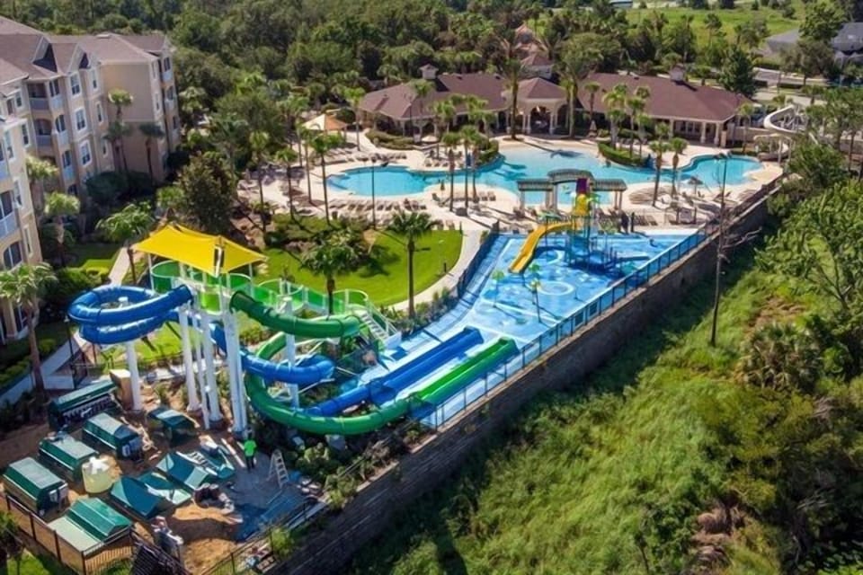 Free Waterslides at resort