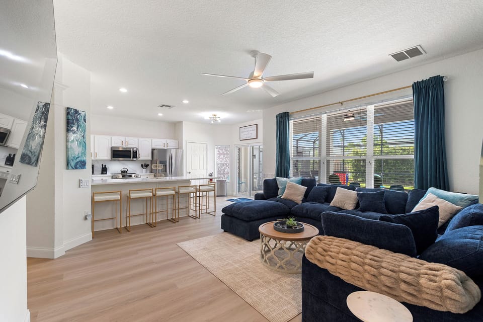 Open floor plan with tons of Florida light.