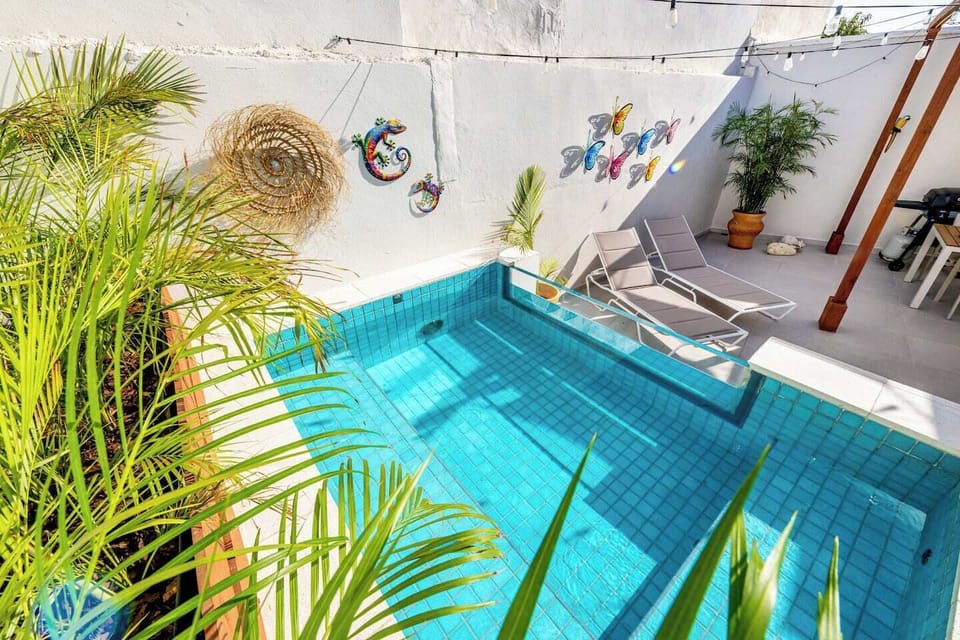 Cool off anytime in your refreshing private plunge pool.