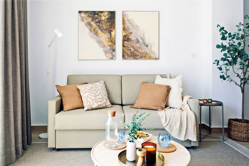 Family Apartment, Balcony | Living area | Flat-screen TV