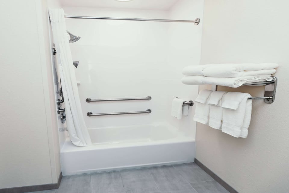 Hair dryer, towels