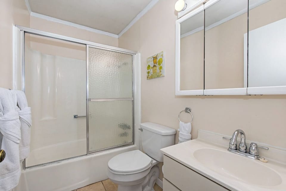 Step into your private bathroom with shower, fresh towels, and everything you need to refresh after your adventures.