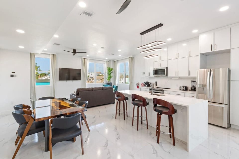 First Floor dining Table, Kitchen living room.