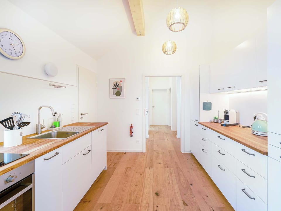 Clean lines and practical design make cooking easy and efficient.