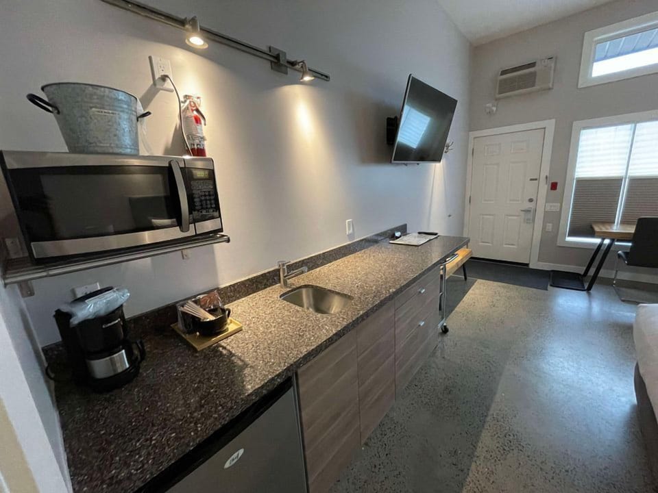 Laptop workspace, blackout drapes, iron/ironing board, WiFi (free)