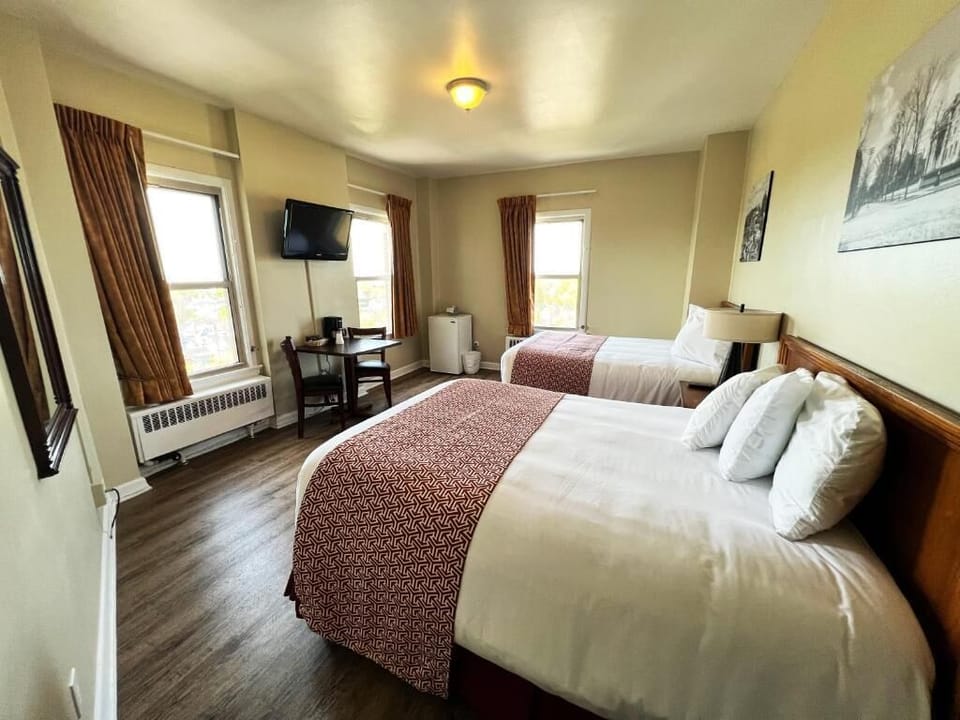 Double Room, 2 Double Beds, Non Smoking, City View