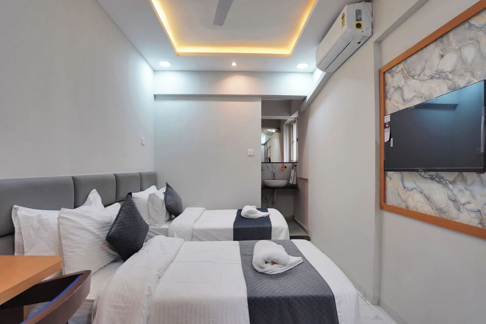 Deluxe Double Room, Patio, City View | Desk, laptop workspace, free WiFi