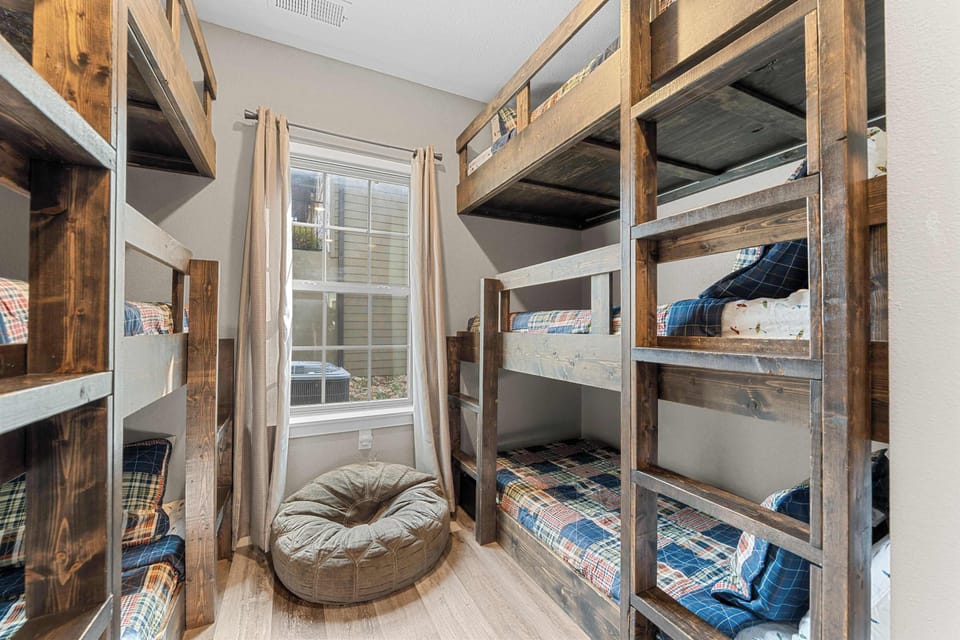 Triple bunk beds for the kids!
