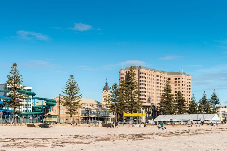 Soak up the coastal atmosphere as you wander along the Glenelg foreshore.