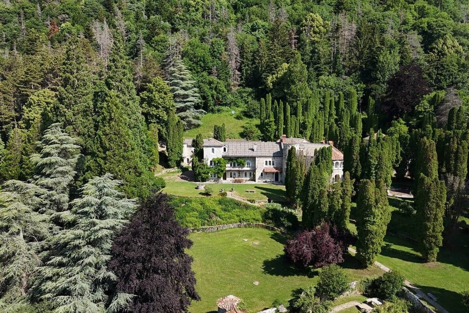 The estate set within private parkland in the Jura mountains