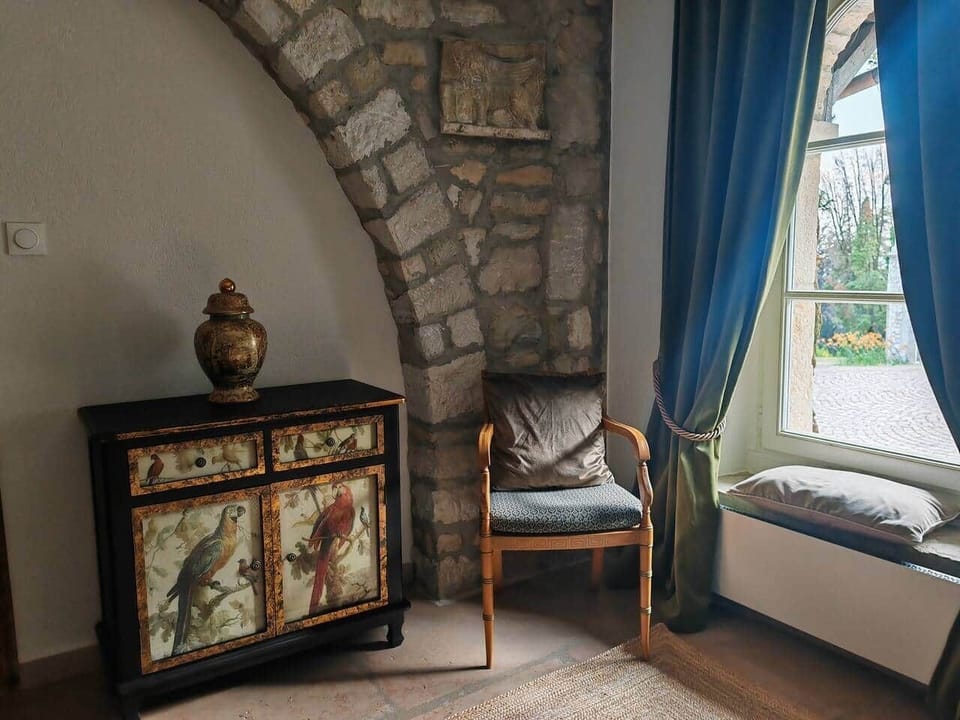 Seating area within the bedroom