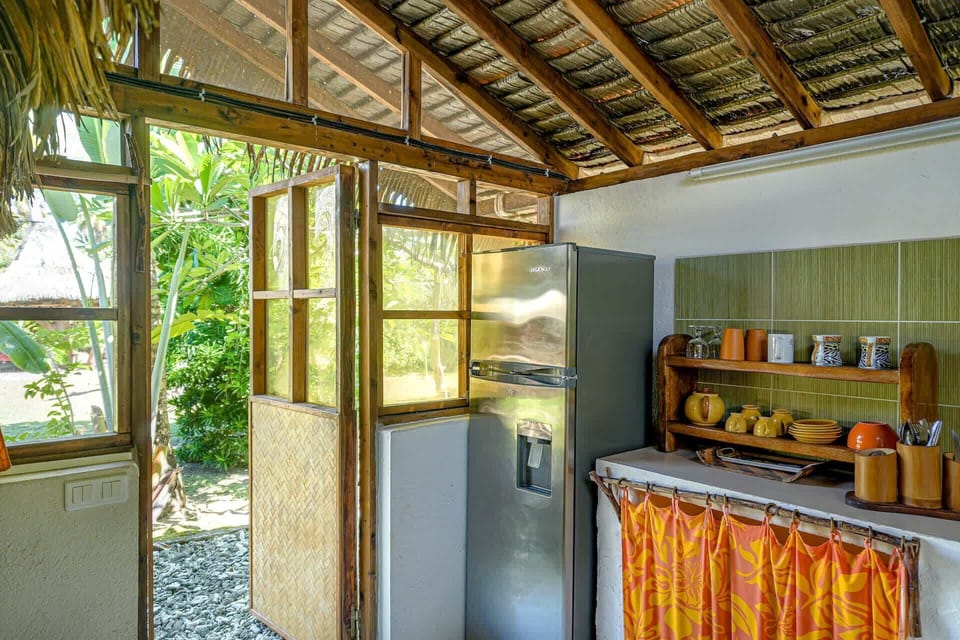 Kitchen corner with open-air view