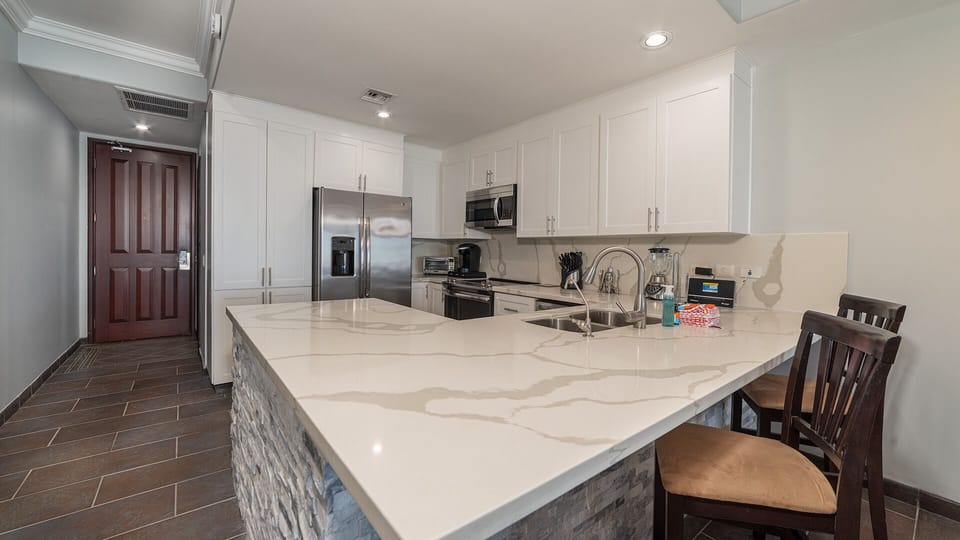 Counter in the kitchen.