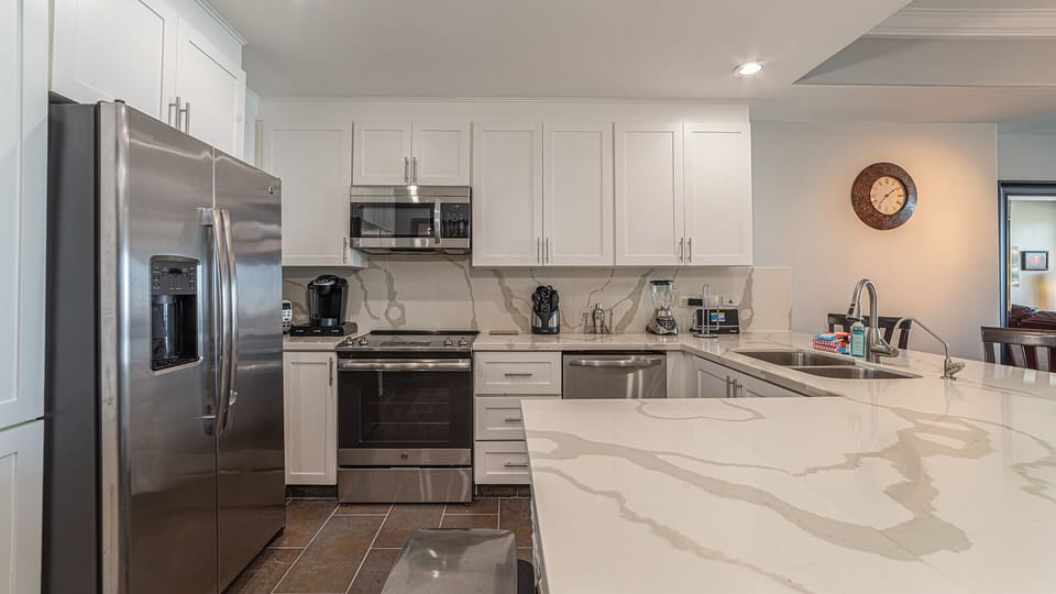 The kitchen.