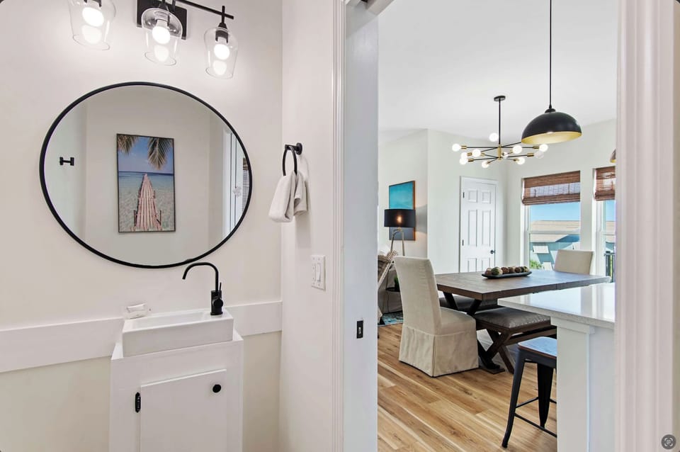 You'll love freshening up at your stylish vanity before gathering around the elegant dining table for memorable meals together.