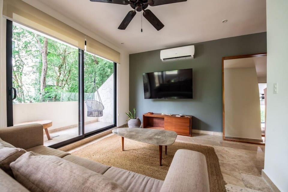 Welcome to your home away from home—our inviting living room awaits