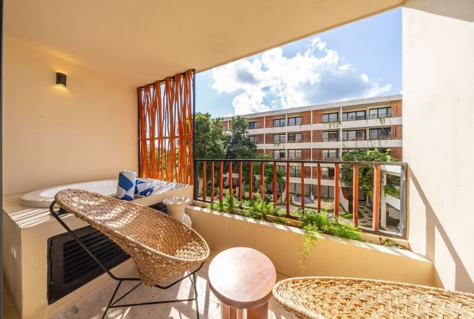 Private balcony perfect for your morning coffee.