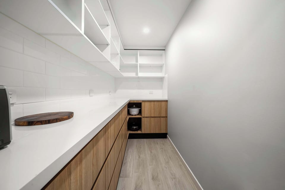 Butler pantry stocked with handy appliances for your stay