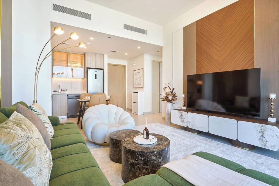 Comfortable, upscale living room perfect for unwinding with family