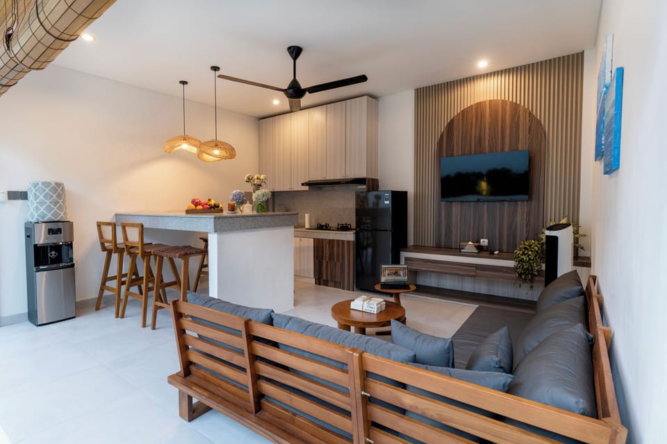 Villa, Pool View | Private kitchen | Fridge